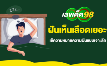 ฝันเห็นเลือดเยอะๆ